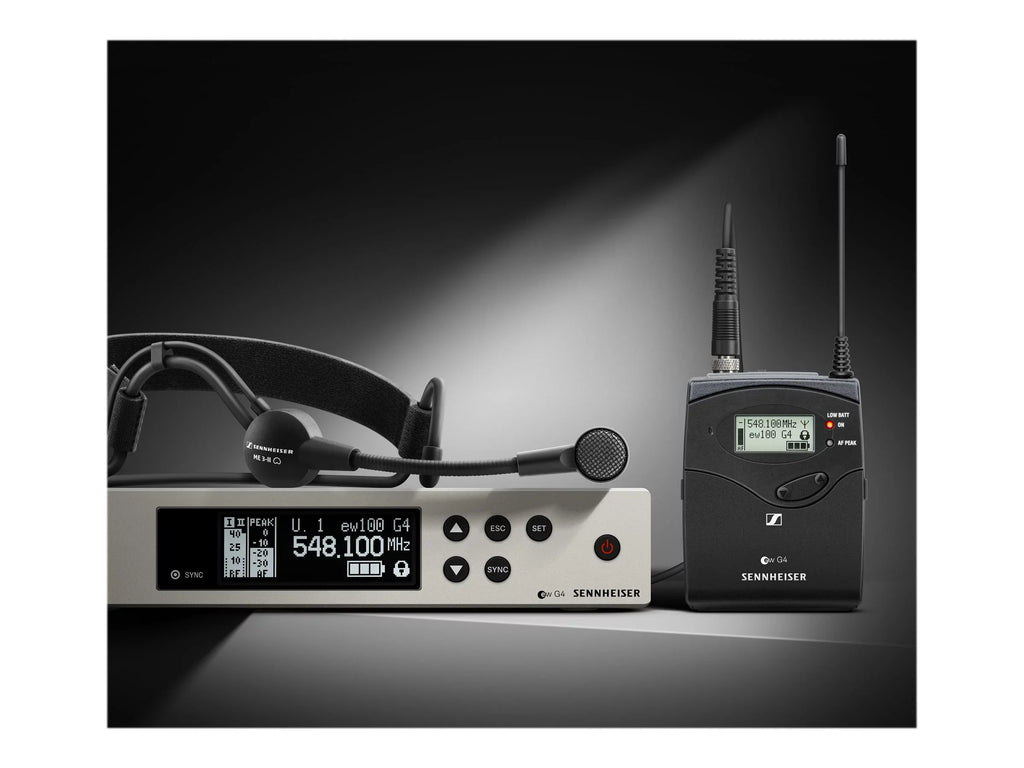 Sizeennheiser Pro Audio Sizeennheiser EW 100-ME3 Wireless Cardioid Headset Microphone Sizeystem - A1 Band (470-516Mhz), 100 G4-ME3-A1