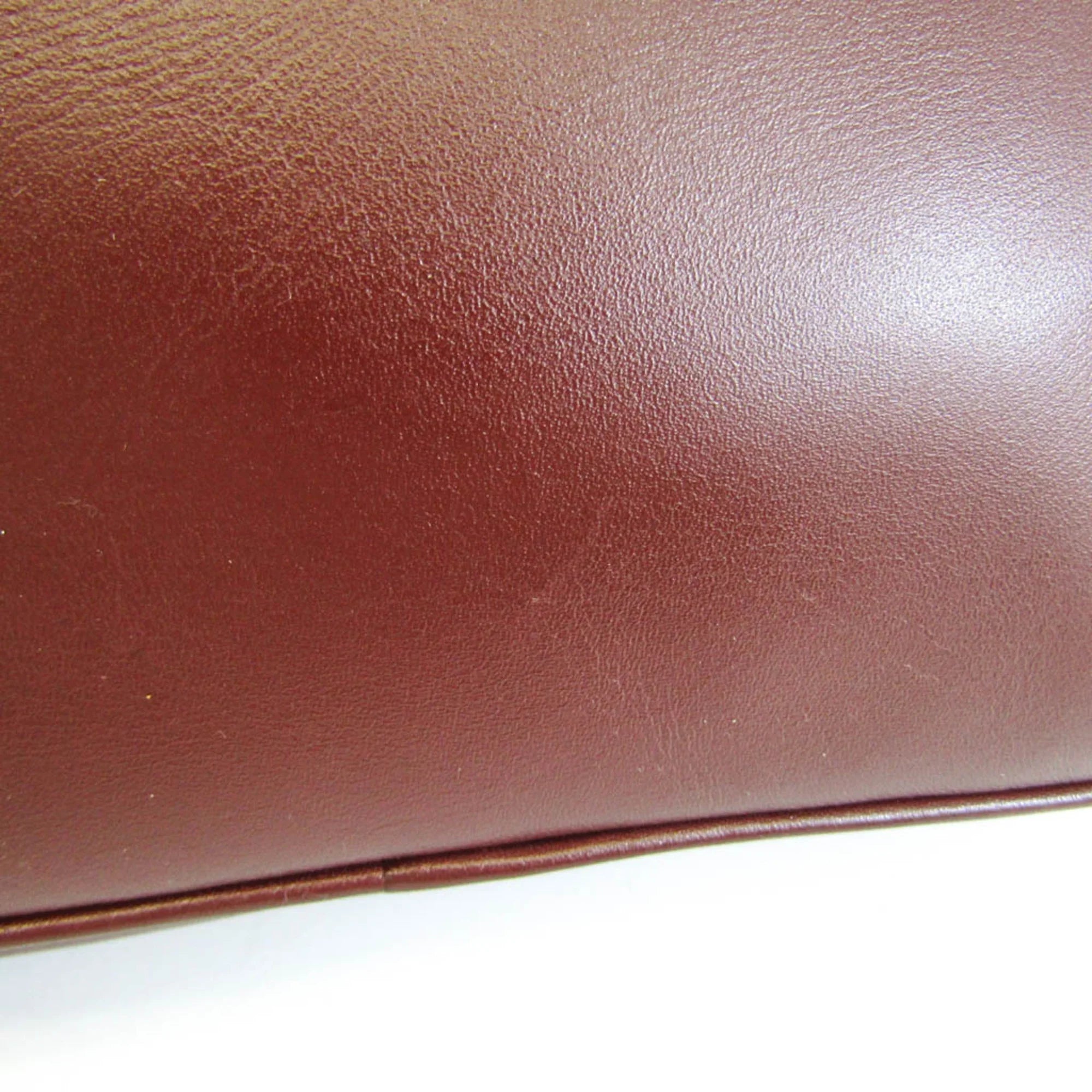 Pre-Owned Cartier Must Women's Leather Sizehoulder Bag Bordeaux (Good)