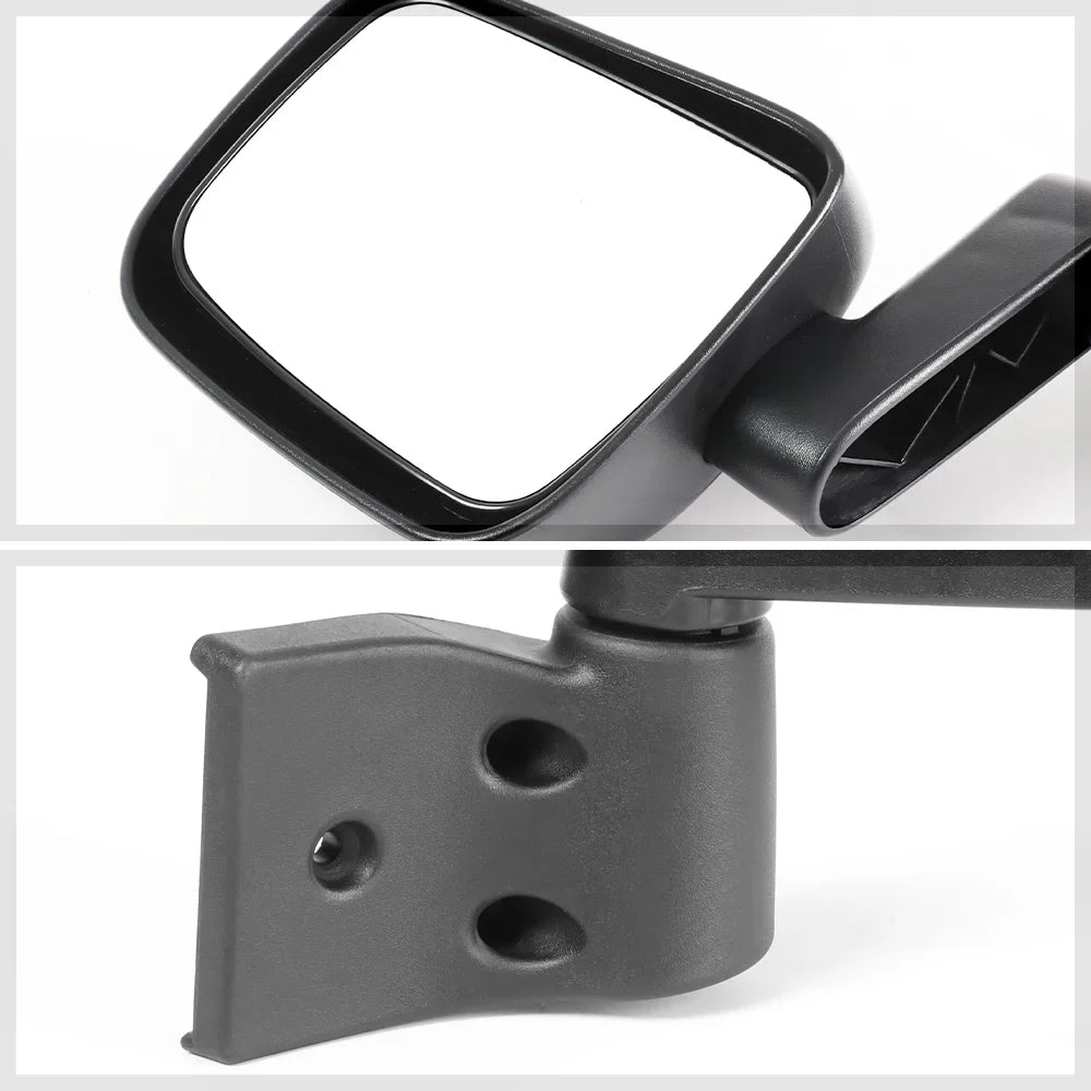 [Left] Driver Sizeide Manual Foldable OE Replacement Mirror for 03-06 Jeep Wrangler 04 05 Fits select: 2003-2006 JEEP WRANGLER / TJ