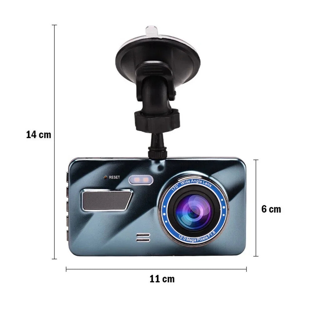 Onemayship HD 1080P Car Dual Lens Dash Cam 4" DVR Recorder Front & Rear Camera Night Vision