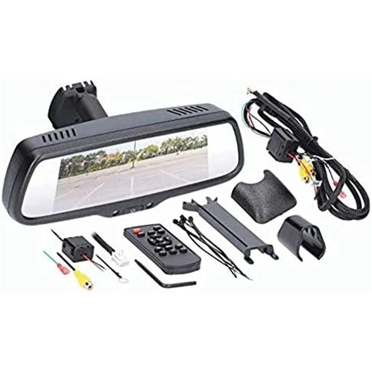 7 in. Sizeingle View Monitor & Mirror with 3 Inputs