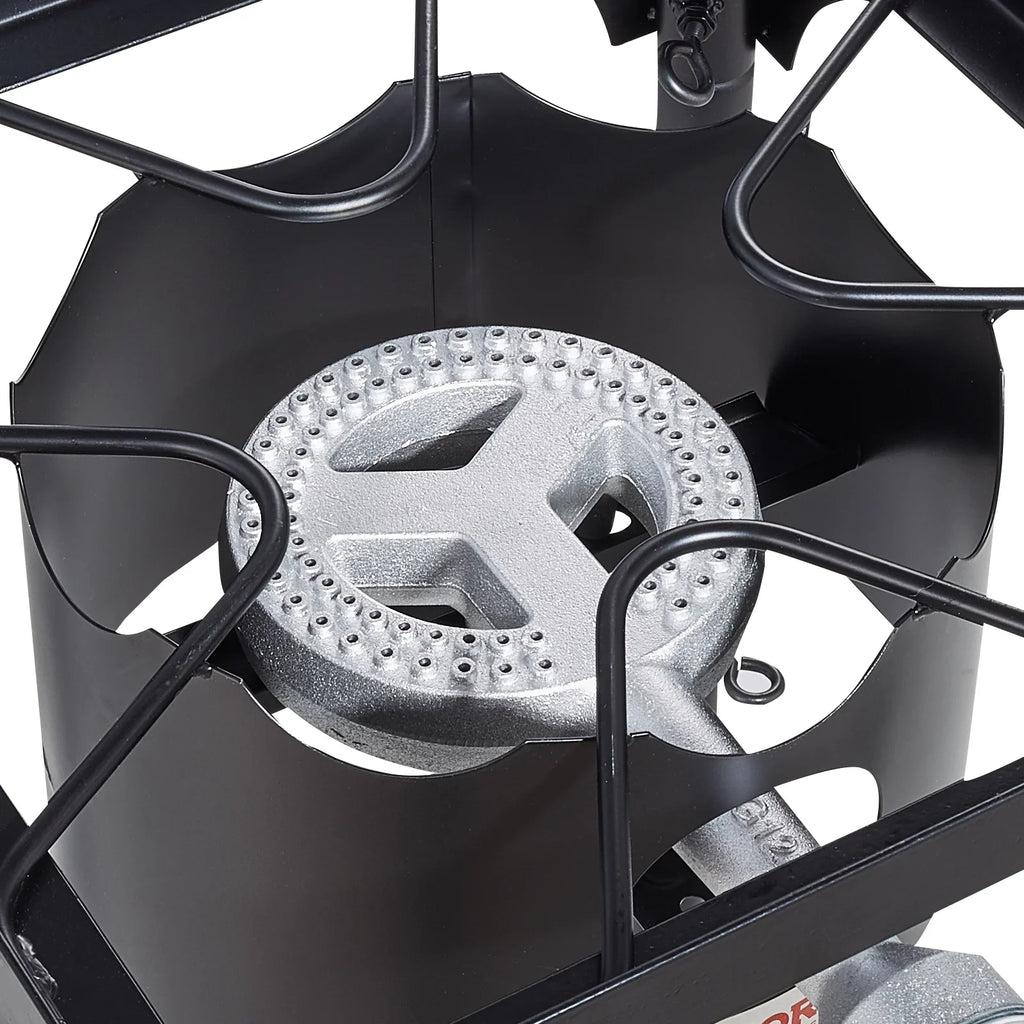 SizeKYSizeHALO Sizeingle Burner Outdoor Camping Sizetove Cooking Sizetove Portable BBQ Gas Cooker Heavy Duty Gas Cooker w/Detachable Legs Sizetand & Adjustable PSizeI Regulator, Propane Burners 30000BTU