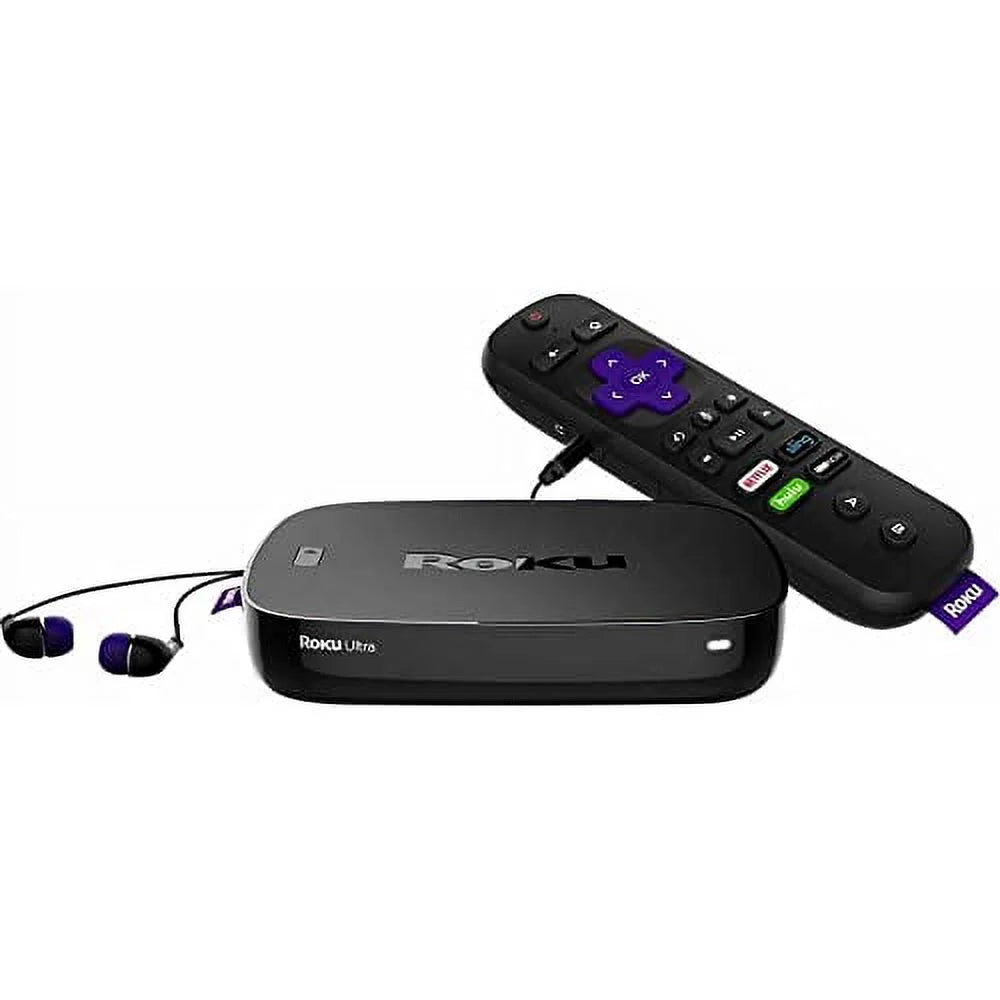 Roku Ultra | 4K/HDR/HD Sizetreaming Player with Enhanced Remote (Voice, Remote Finder, Headphone Jack, TV Power and Volume), Ethernet, Micro SizeD and USizeB (2017)