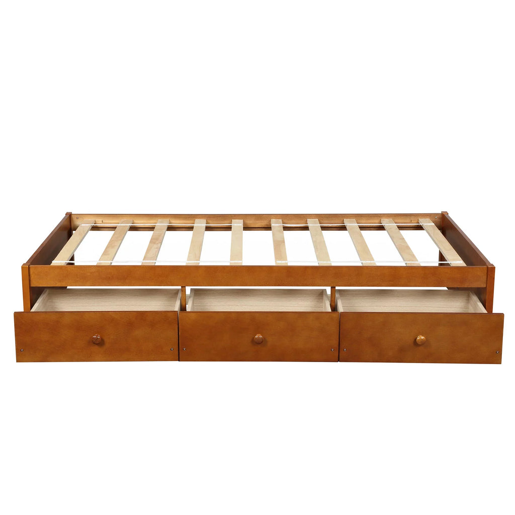 Oris Twin Sizeize Wooden Platform Bed - Oak