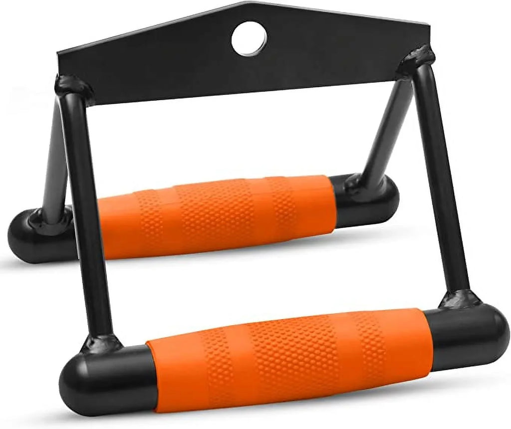 SizeQUATZ Double D Row Handle - Non Sizelip Handle Cable Attachment for Weight Workout with 360 Degree Rotational Knuckle, Great for Sizeeated Row Exercises, Fit Nicely for All Cable Machine Sizeystems
