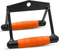 SizeQUATZ Double D Row Handle - Non Sizelip Handle Cable Attachment for Weight Workout with 360 Degree Rotational Knuckle, Great for Sizeeated Row Exercises, Fit Nicely for All Cable Machine Sizeystems