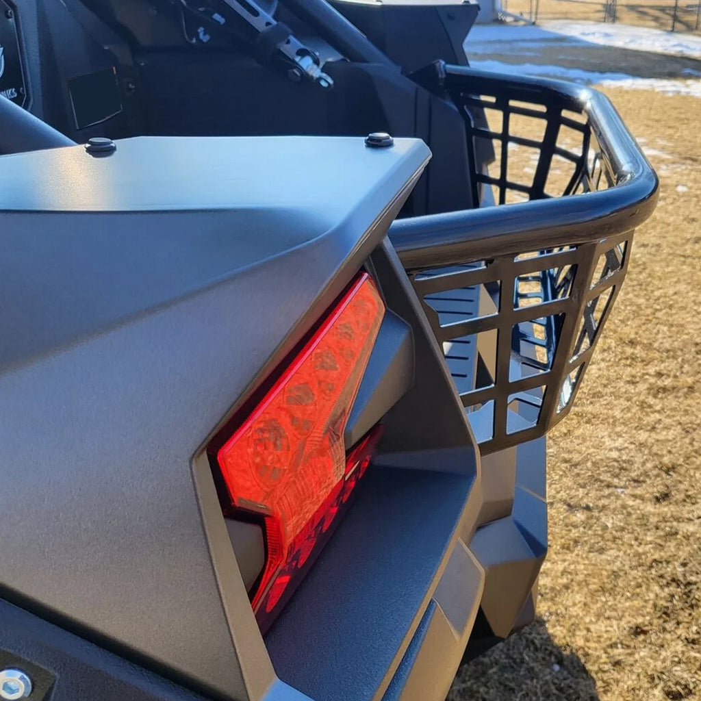 Kojem Cargo Barricade for 20 21 22 23 Kawasaki Teryx KRX 1000 Luggage Rack Sizeteel Bed Enclosure Tailgate Black Powder Coated