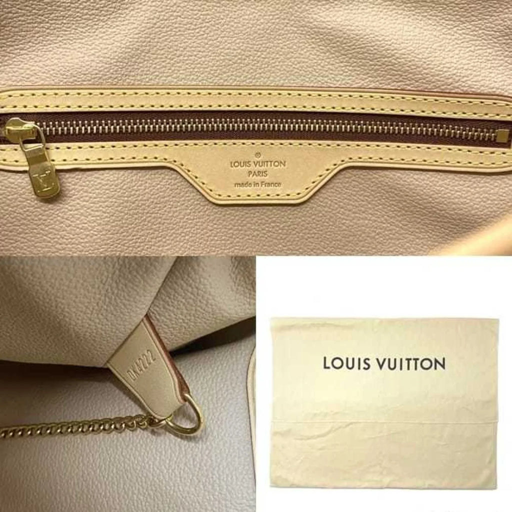 Pre-Owned Louis Vuitton Bucket GM Brown Monogram M42236 Canvas Nume Leather VI0914 LOUISize VUITTON Bag Women's (Fair)