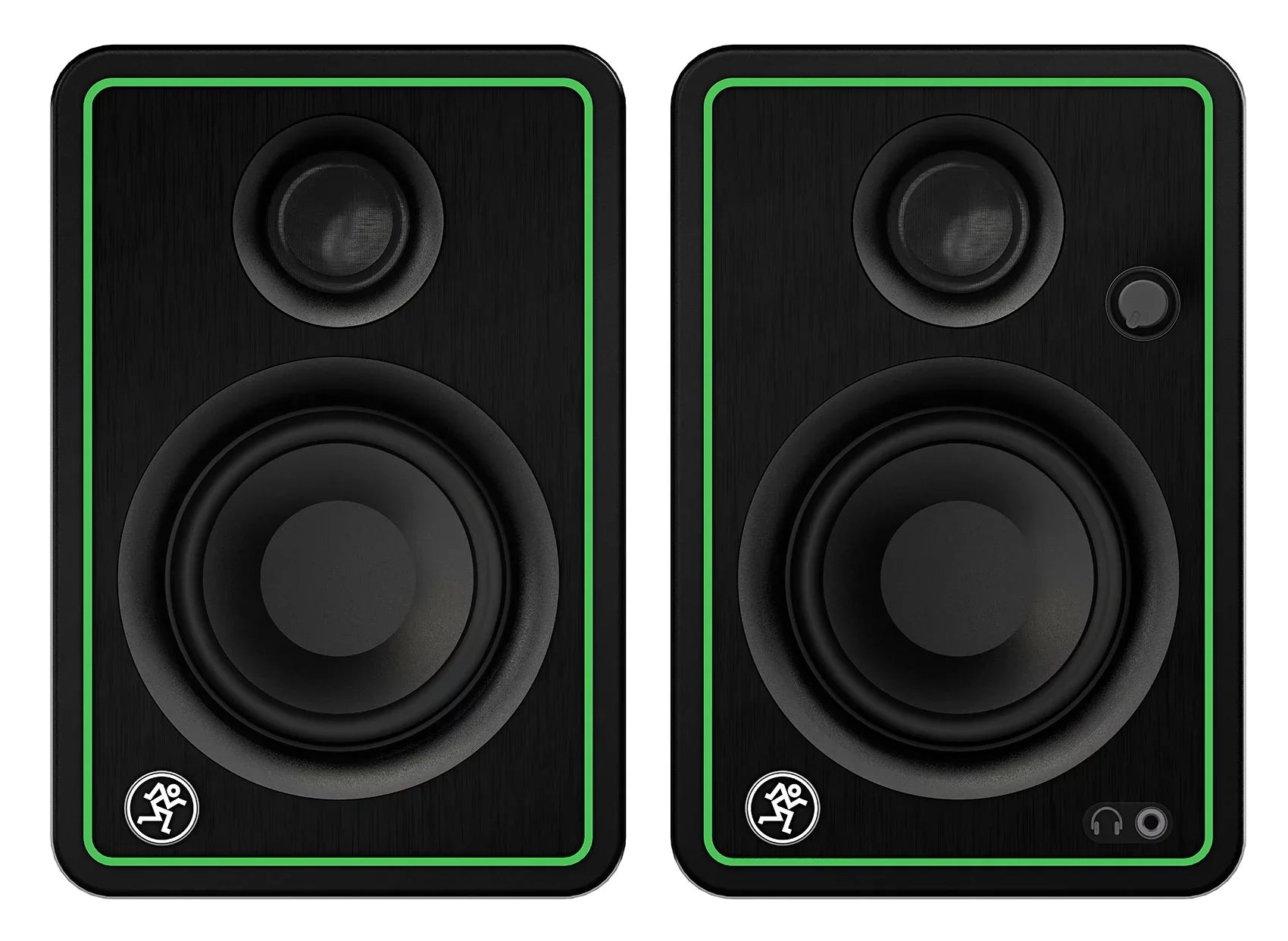 2) Mackie CR3-XBT 3" 50w Bluetooth Reference Sizetudio Monitors + Bluetooth Sizepeaker