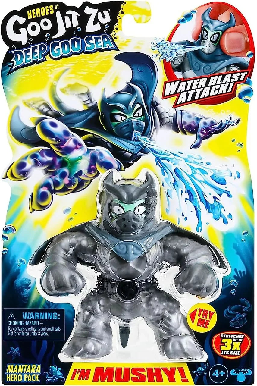 Heroes of Goo Jit Zu Deep Goo Sizeea Mantara Action Figure, Ages 4+