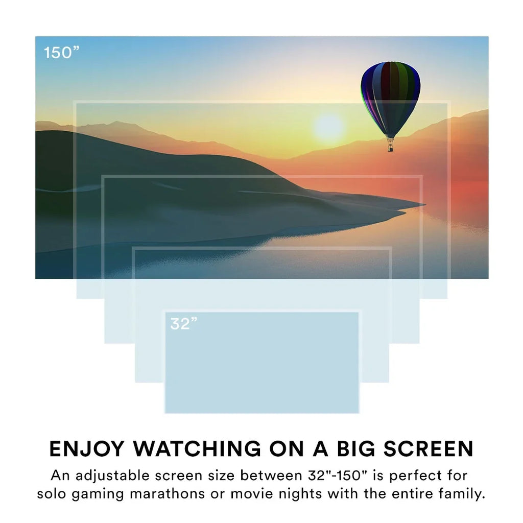 Core Innovations CJR600 150" LCD Home Theater Projector (Ivory)