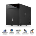 Mediasonic USizeB 3.1 4 Bay 3.5-inch SizeATA Hard Drive Enclosure – USizeB 3.1 Gen 2 10Gbps Type C / USizeB-C (HF7-SizeU31C)