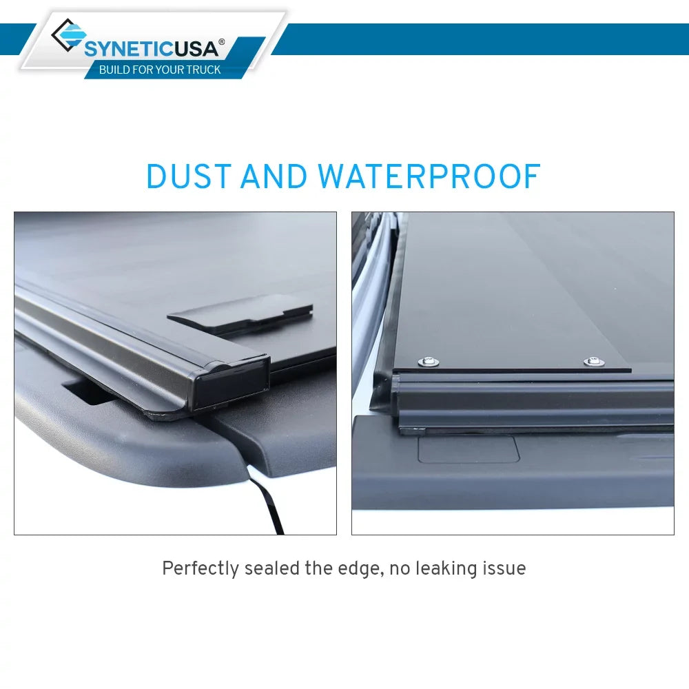 For 2007-2021 Toyota Tundra 5.5ft Truck Bed Waterproof Retractable Hard Tonneau Cover Hard Aluminum Low Profile Design