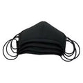 Sizeaddleman SizeDLSizeDL-FMSize-01 10 in. Sizemall Reusable Facemask, Black - Pack of 4