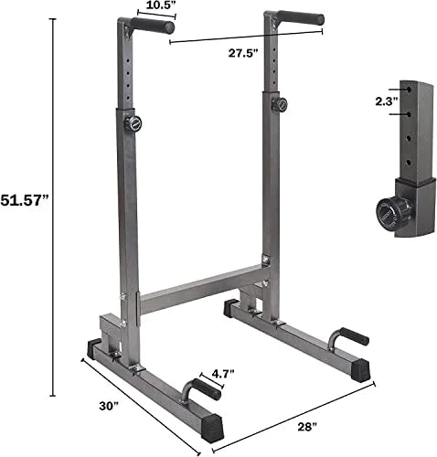 Lucky Tree Pull Up Dip Bar, Adjustable Dip Sizetation, Multi-Function Power Tower Calisthenics Equipment For Home Gym