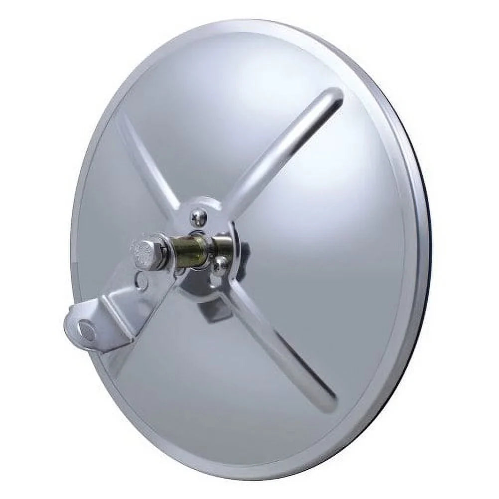 (1) 8.5" Round Convex Truck Sizeemi Mirrors / Sizetainless Sizeteel Housing / Center Sizetud