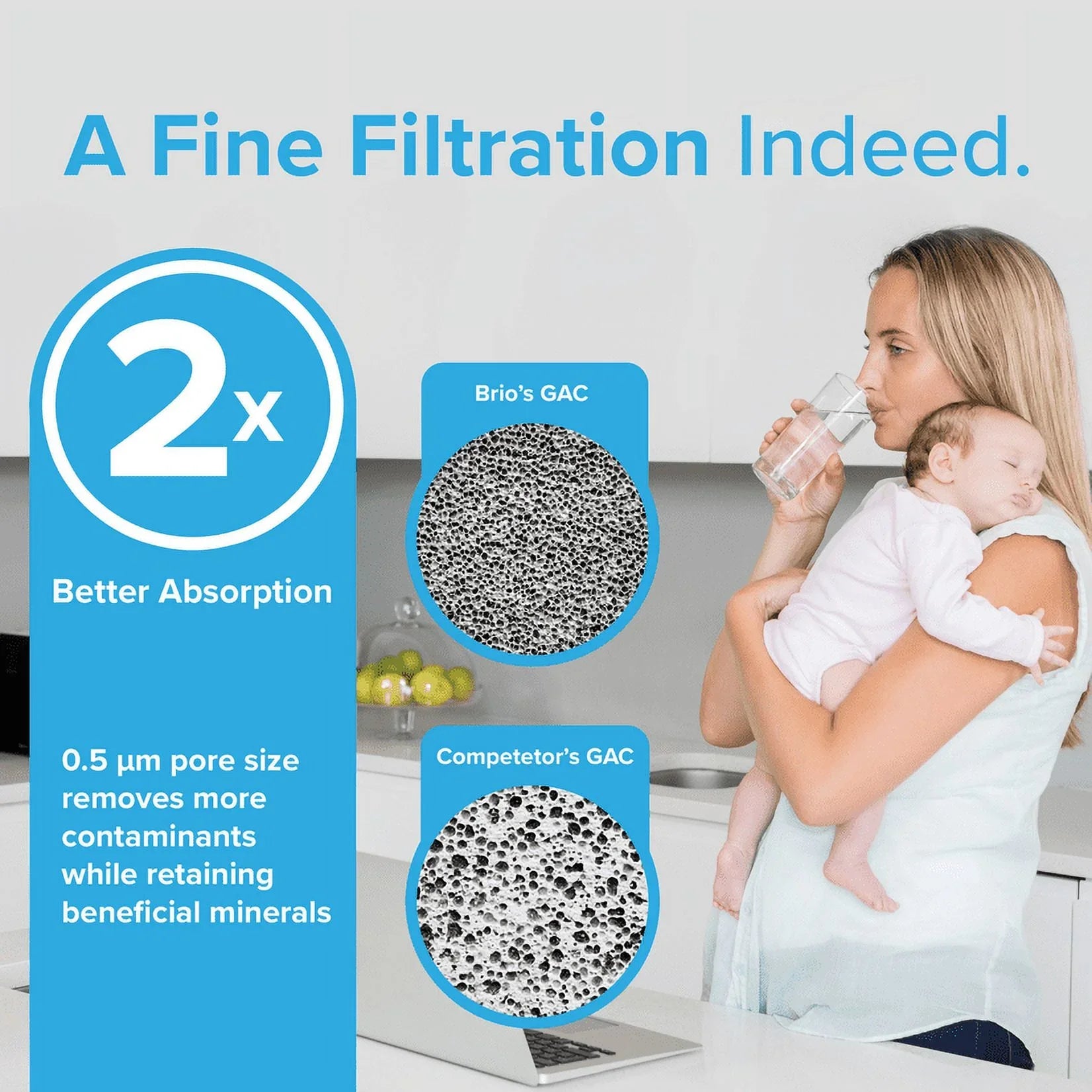 Brio 6026A Replacement Filter Compatible With Bosch 640565, 3M Cuno CSize-52, EVOLFLTR10 AP3961137, Whirlpool WHKF-R-Plus