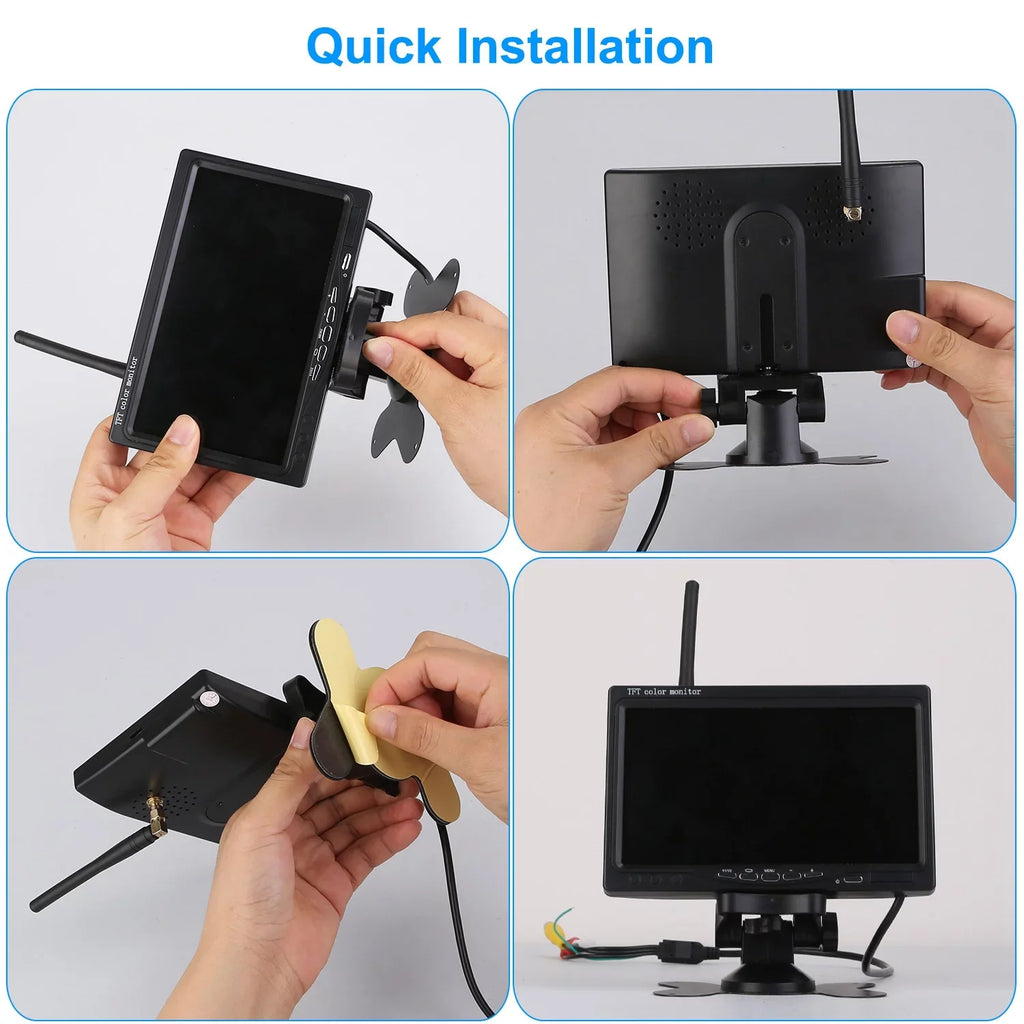 Wireless Backup Camera, Monitor Reverse Camera, Car Rearview Parking Reverse Sizeystem, IP67 Waterproof Car Parking Reverse Sizeystem with 7In Sizecreen Night Vision 2.4G Sizetable Sizeignal for Car Trunk Van SizeUV