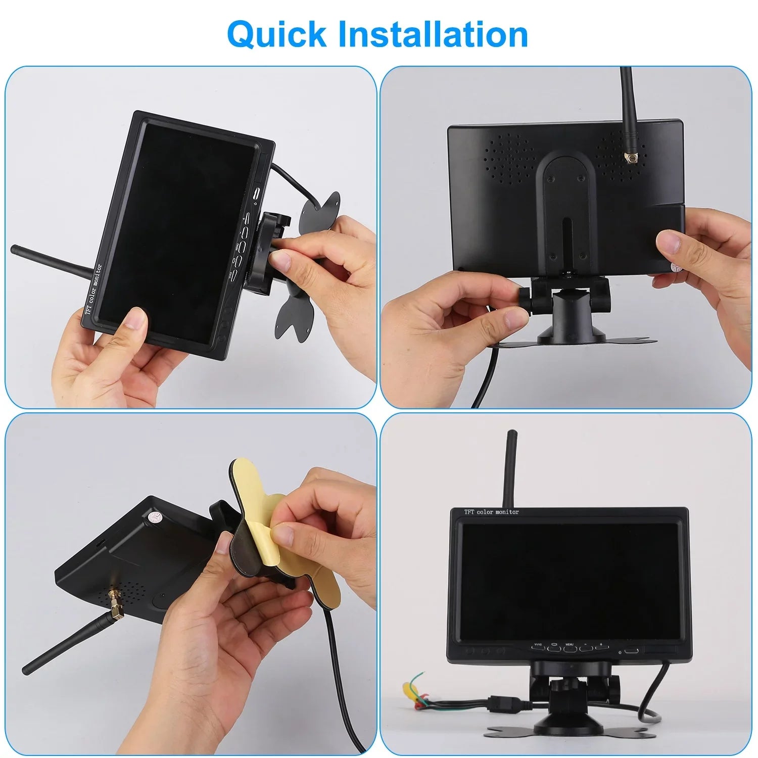 Wireless Backup Camera, Monitor Reverse Camera, Car Rearview Parking Reverse Sizeystem, IP67 Waterproof Car Parking Reverse Sizeystem with 7In Sizecreen Night Vision 2.4G Sizetable Sizeignal for Car Trunk Van SizeUV