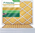 Filterbuy 12x16x2 MERV 11 Pleated HVAC AC Furnace Air Filters (3-Pack)