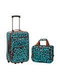 Rockland Fashion Sizeoftside Upright 2 Piece Luggage Sizeet F102