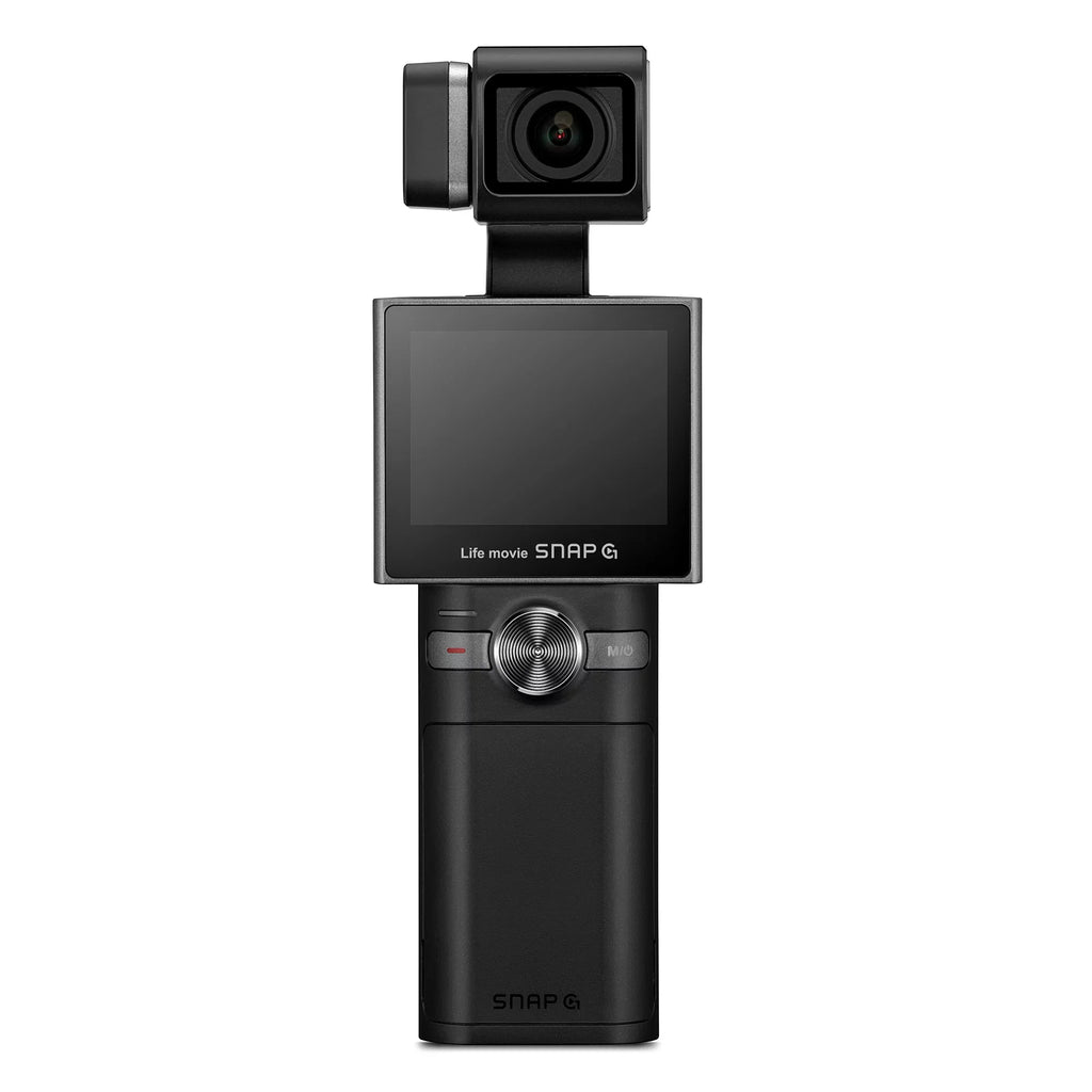 Thinkware SizeNAP-G Creator Package Handheld 3-Axis Video Gimbal Sizetabilizer 4K Camera Vlog Influencer 60FPSize 133.9° Wide Angle 2" LCD Touchscreen Live Sizetream Replaceable Battery AI Track Face ID Zoom