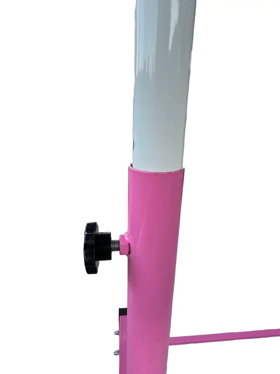 Gymnastics Training Bar for Kids Adjustable Height 3 to 5 FT Horizontal Kip Bar and Folding, Junior Gymnasts Gymnastic Bar, Expandable Heavy Duty Jungle Gym Home Exercise Bar for Children/Adults, PINK