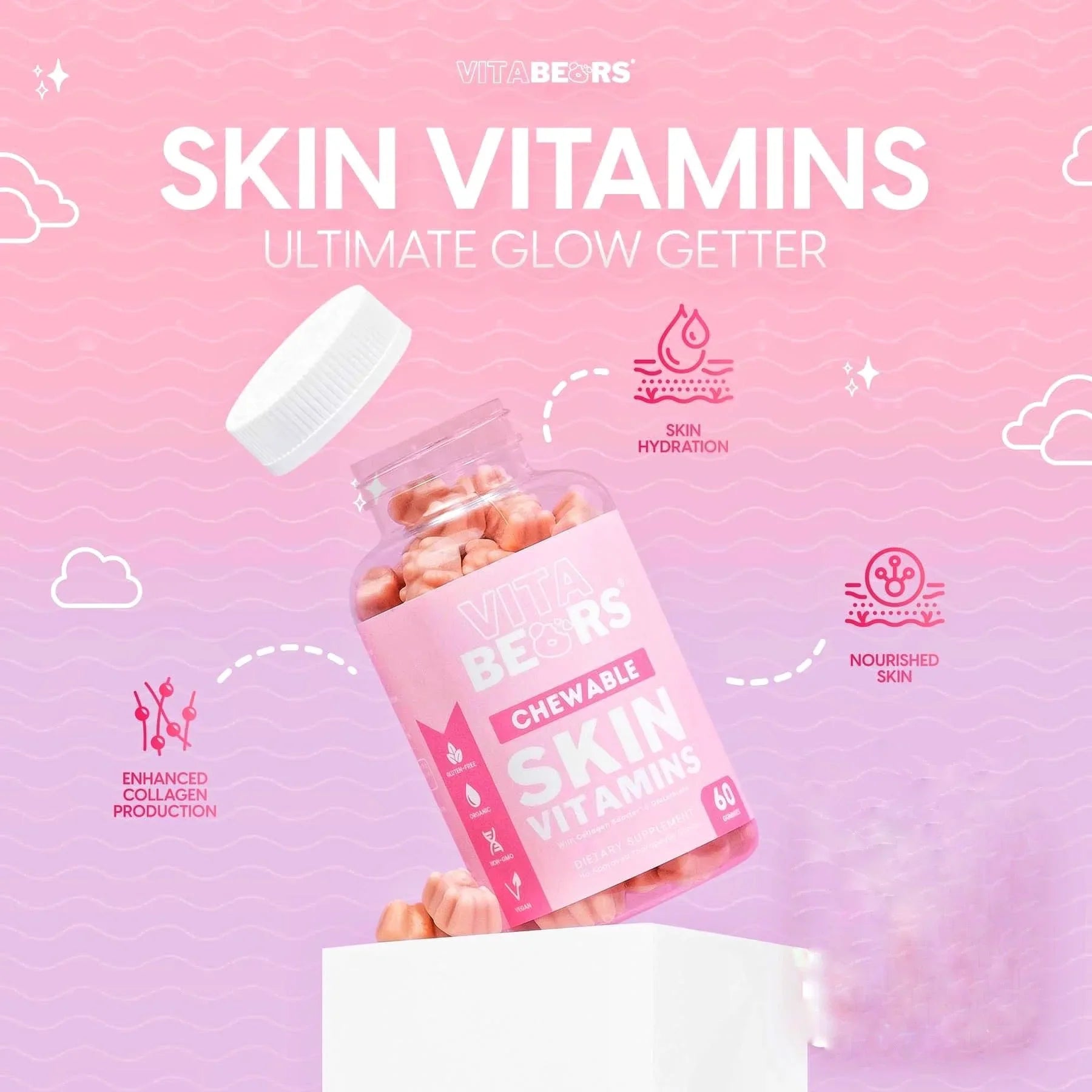 VitaBears FLAWLESizeSize GLOW & SizeKIN Vitamin Duo