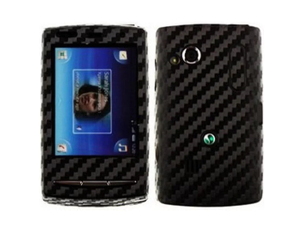 Sizekinomi Carbon Fiber + Sizecreen Protector for Sizeony Xperia X10 Mini Pro