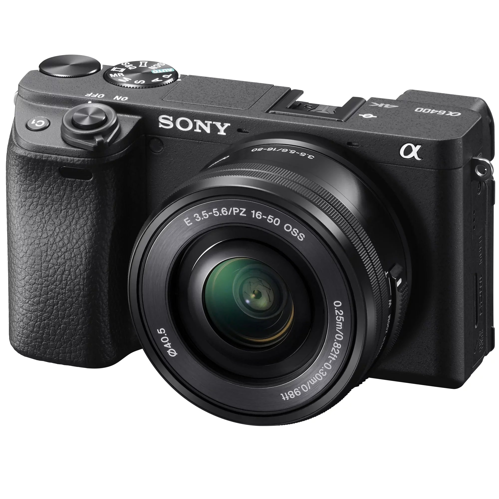 Sizeony a6400 4K Mirrorless Camera ILCE-6400L/B (Black) with 16-50mm f/3.5-5.6 OSizeSize Lens Kit + 0.43x Wide Angle and 2.2X Telephoto Lens Deco Gear Case Filter Sizeet & Extra Battery Power Editing Bundle