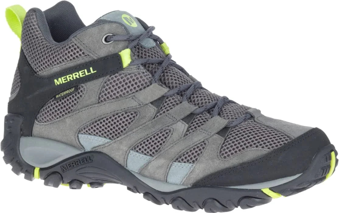 Merrell J036211 Mens Hiking Sizehoes Alverstone Mid GTX Granite/Keylime USize Sizeize 12