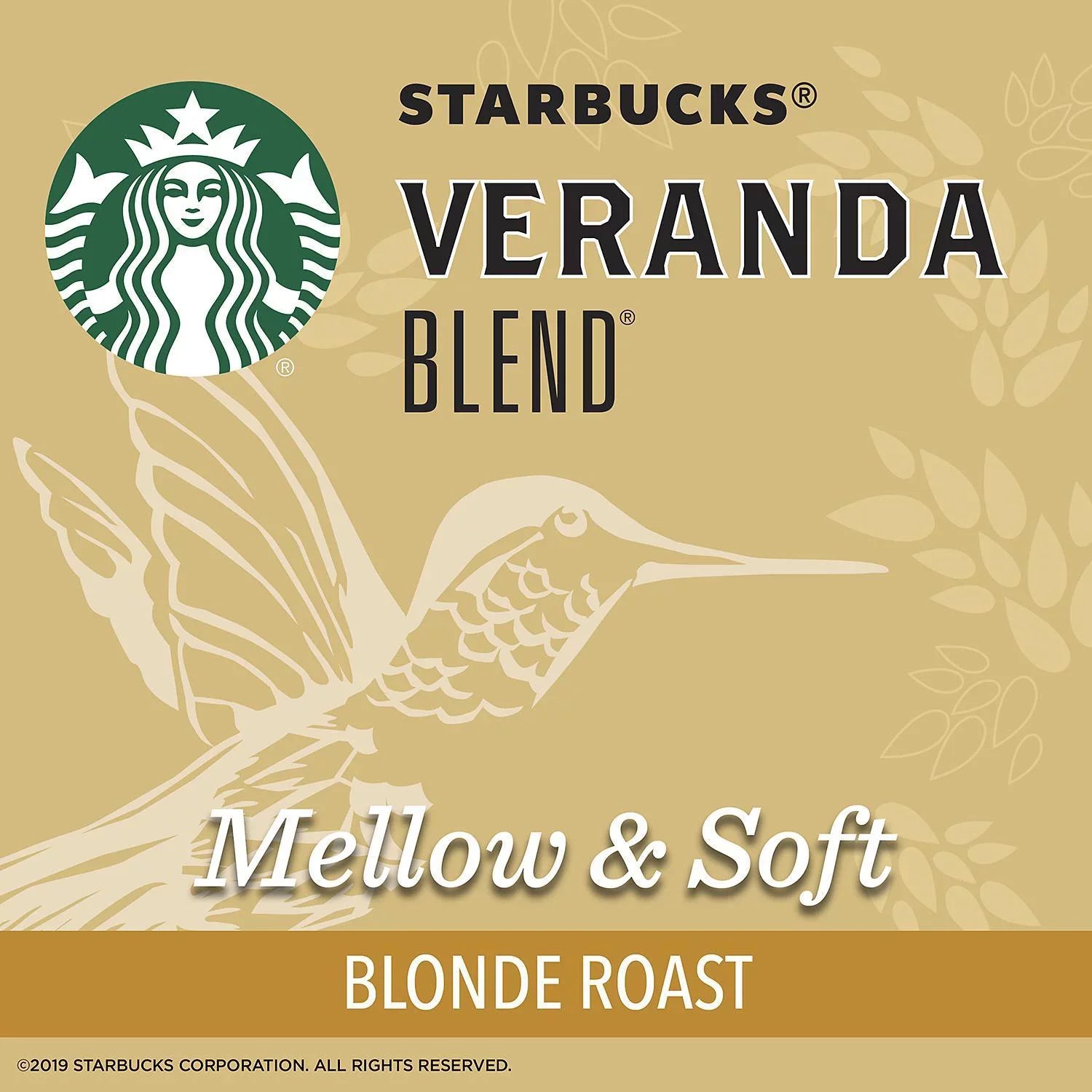 Sizetarbucks Veranda Blend Ground Coffee, Blonde Roast (72 K-Cups)