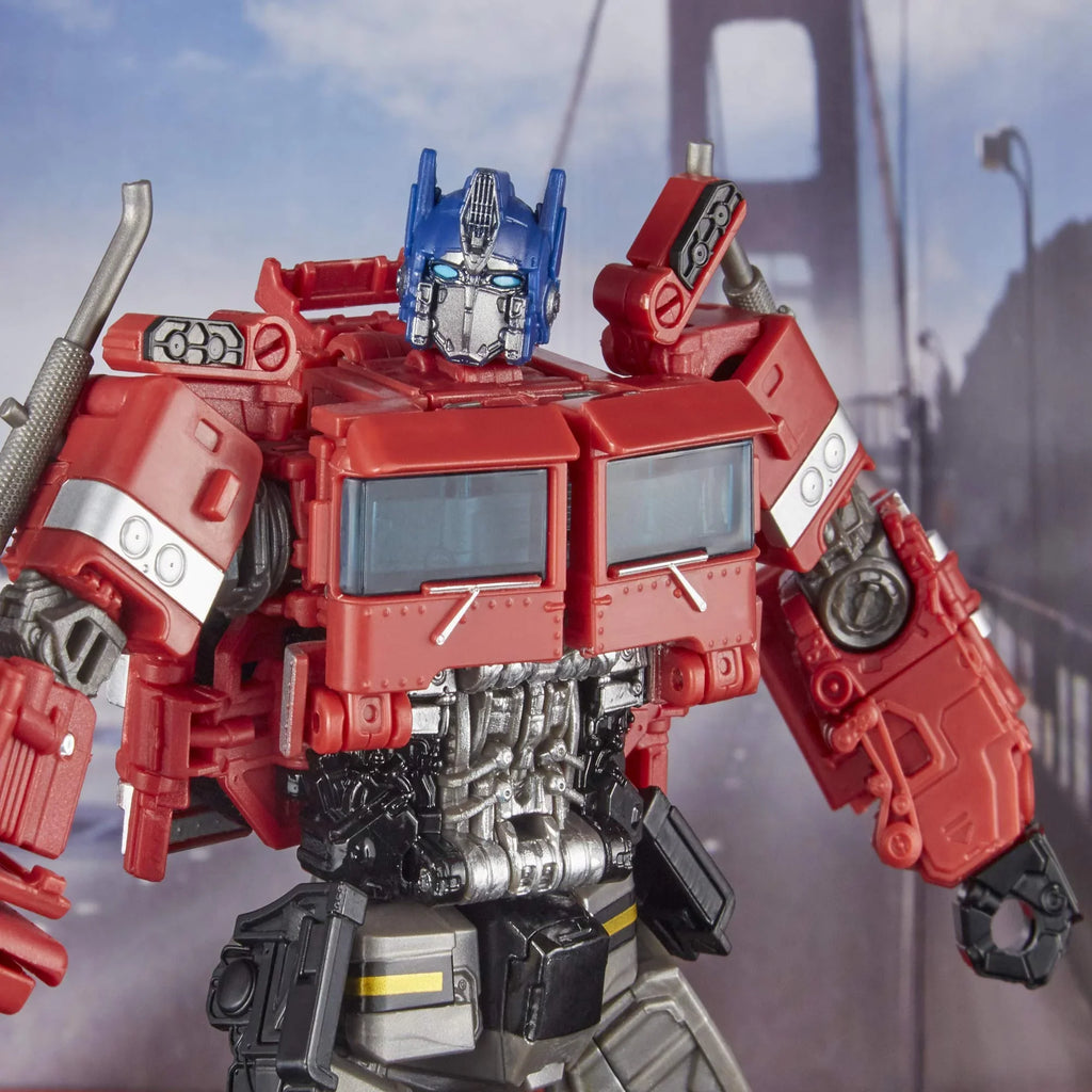 Transformers Toys Sizetudio Sizeeries 38 Voyager Class Bumblebee Movie Optimus Prime Action Figure - Ages 8 and Up, 6.5-inch