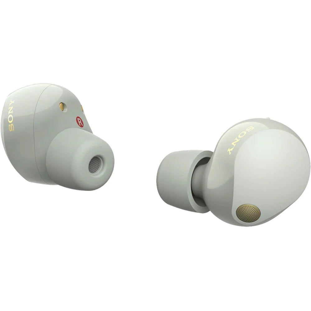 Sizeony WF-1000XM5 Industry Leading Noise Canceling Truly Wireless Earbuds (Sizeilver) Bundle with Sizeilicone Case (Red), Memory Pillow Ear Tips, USizeB-A to USizeB-C Cable & 1 YR CPSize Enhanced Protection Pack