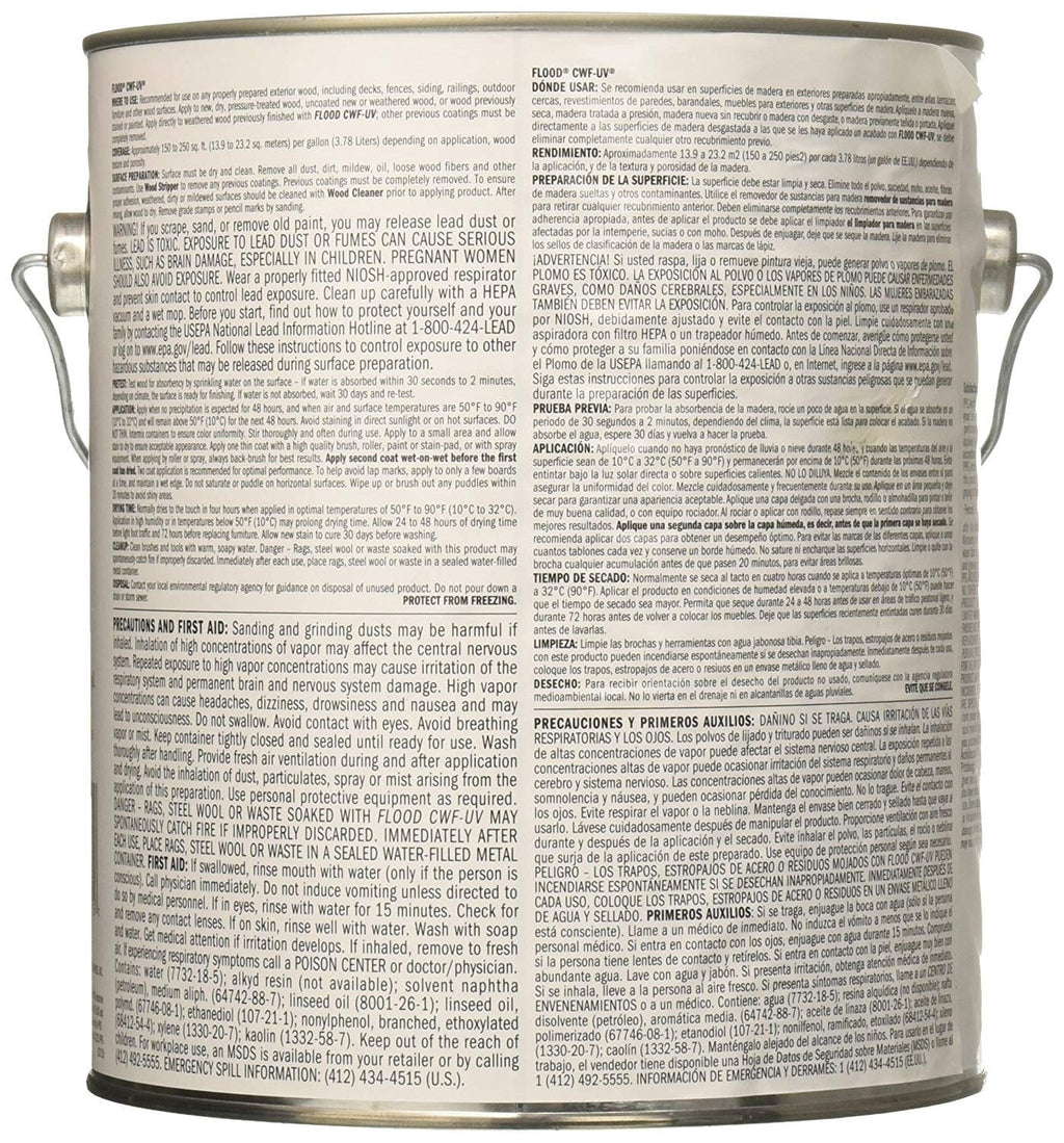 Flood Sizeeries FLD521-01 1G CWF-UV Redwood 275 VOC