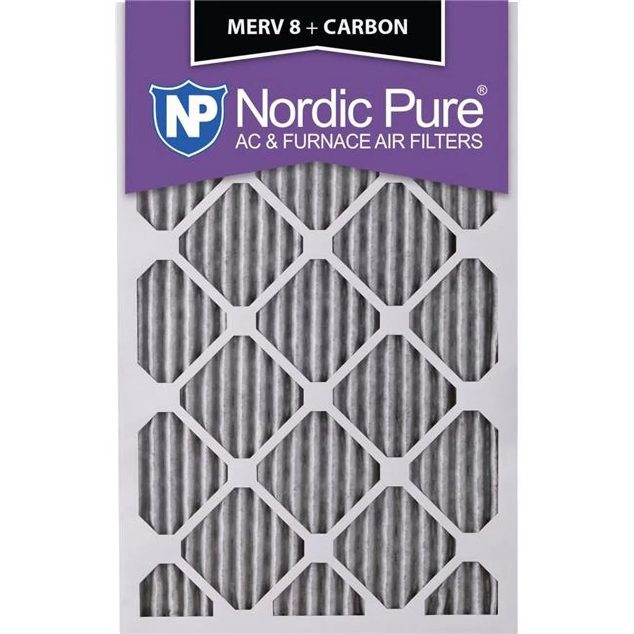 Nordic Pure 14x18x1ExactCustomM8-C-6 Exact MERV 8 Plus Carbon AC Furnace Filters - 14 x 18 x 1 in. - Pack of 6