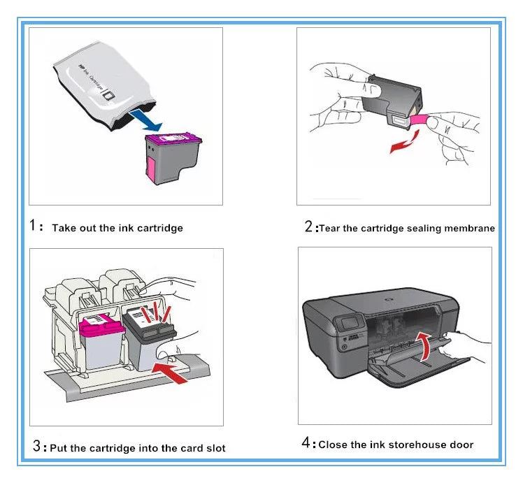Compatible 62XL 62 XL High Yield Ink Cartridge Replacement for HP Envy 5540 5660 7645 5642 5542 5640 7644 8000 OfficeJet 200 250 5740 200 5745 Printer