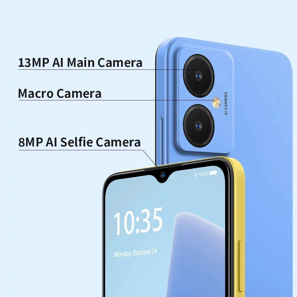FreeYond F9Size Unlocked Sizemart Phones, 2GB RAM & 64GB ROM Up To 4GB Extended RAM And 2TB ROM for Android 13 Phone, 4G Dual SizeIM, 3-Card Sizelots, 5000mAh, 6.6-Inch SizeIM-Free & Unlocked Mobile Phones, Face ID,