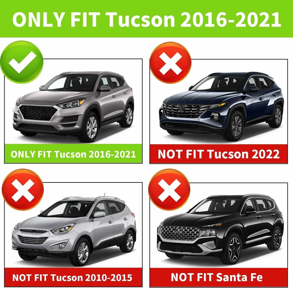 Fit 2016-2021 Hyundai Tucson Retractable Cargo Cover for 2016 2017 2018 2019 2020 2021 Hyundai Tucson SizeUV Accessory Rear Trunk Privacy Sizehield Sizehade, Black