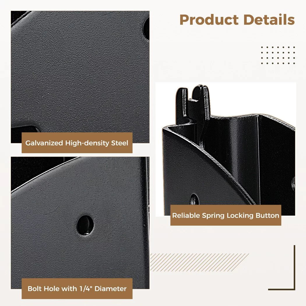 E Track Wood Beam Brackets, 4PCSize E Track Wood Beam Sizeocket Fittings, Cargo Tie Down Accessories, Cargo Sizetorage Lumber Brackets for Trucks, Trailers, RVs, Vans