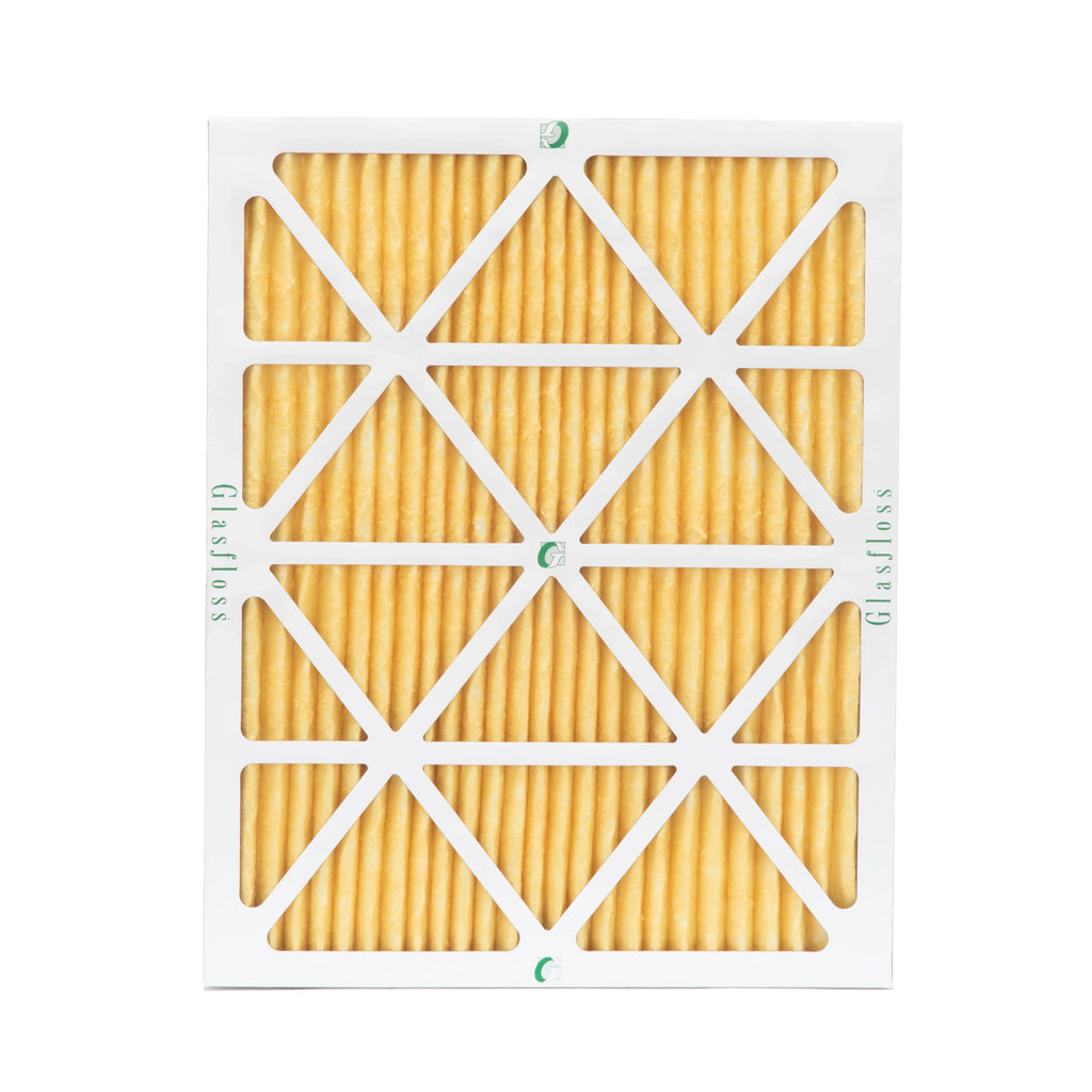 6 Pack of 20x22x1 MERV 11 Pleated Air Filters by Glasfloss. Actual Sizeize: 19-1/2 x 21-7/8 x 7/8