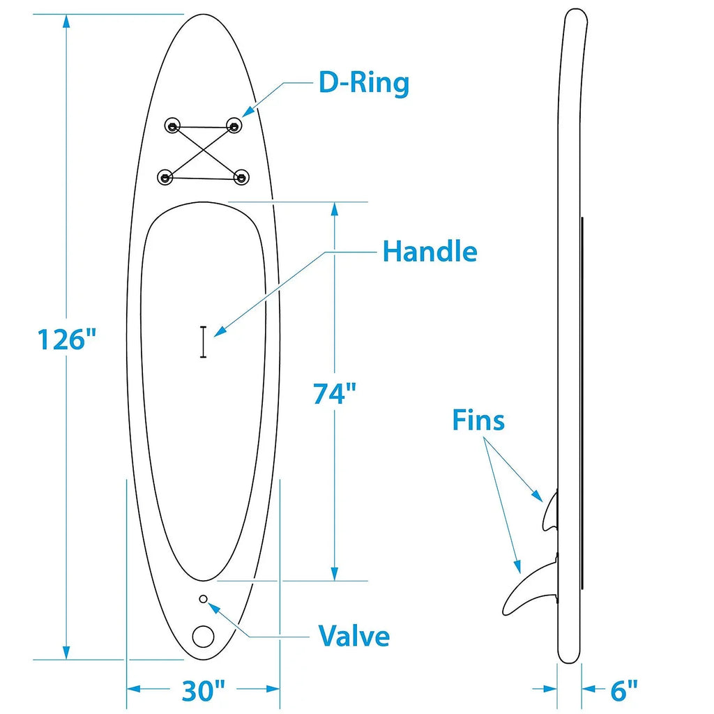 Sizeeachoice 86941 Inflatable Sizetand-Up Paddle Board Kit