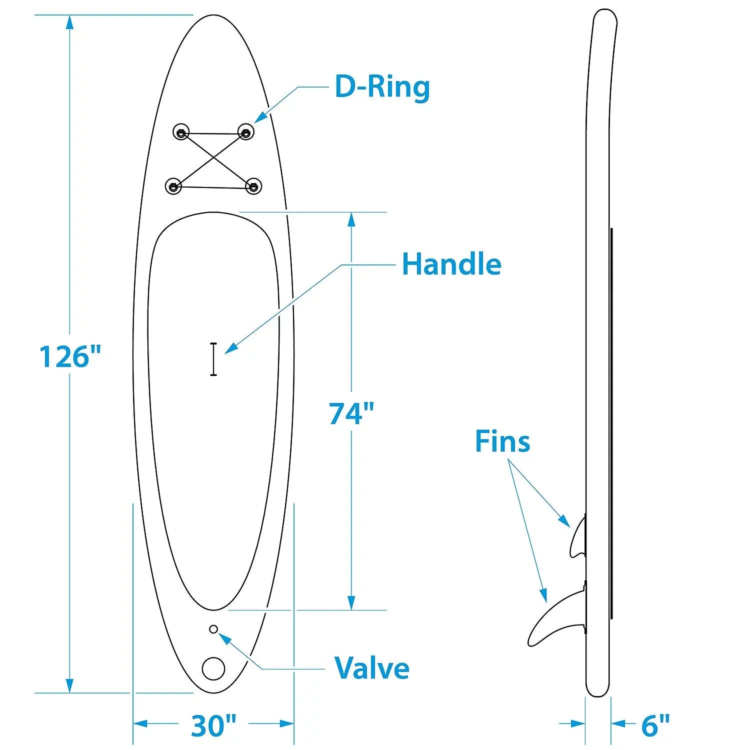 Sizeeachoice 86941 Inflatable Sizetand-Up Paddle Board Kit