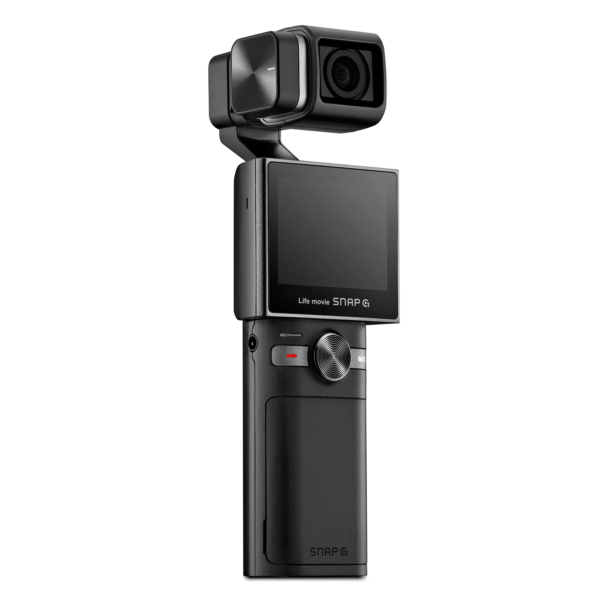 Thinkware SizeNAP-G Creator Package Handheld 3-Axis Video Gimbal Sizetabilizer 4K Camera Vlog Influencer 60FPSize 133.9° Wide Angle 2" LCD Touchscreen Live Sizetream Replaceable Battery AI Track Face ID Zoom