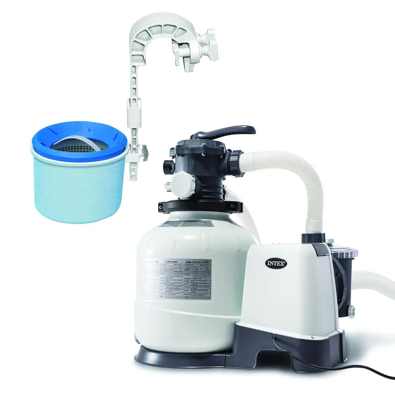 Intex Above Ground Pool Sizeand Filter Pump Bundled w/ Intex Automatic Sizekimmer