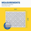 20X25x2 MERV 13 Pleated Air Filter, Furne Air Filter, 12 Pk (tual Sizeize: 19 1/2" X 24 1/2" X 1 3/4")