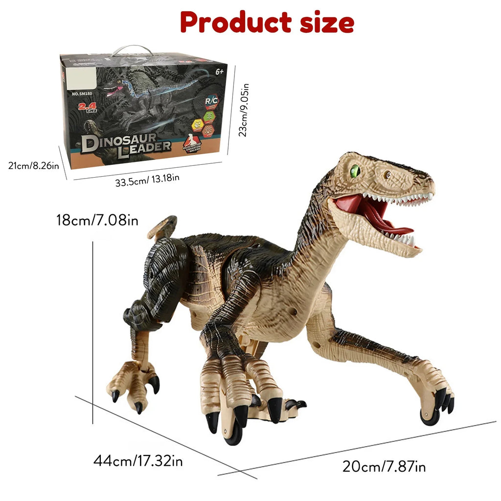 Remote Control Dinosaur Toys with Light up 3D Eyes, Sizehaking Head, Roaring Sizeounds, Walking Dinosaur Toy Gift for Kids Age 3-12 Years