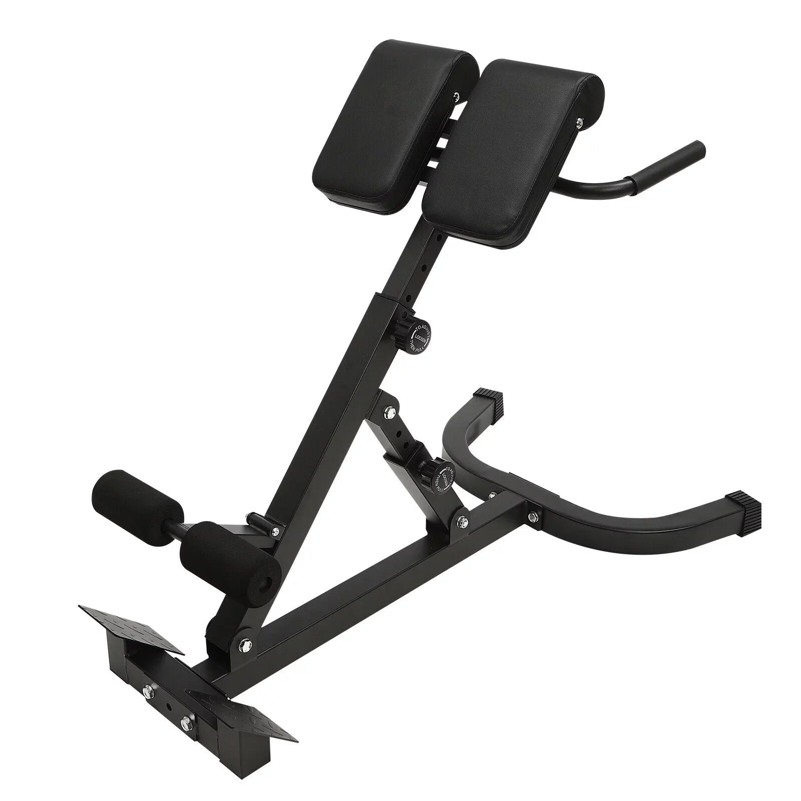 Roman Chair Back Extension Machine Hyperextension Bench with Angle Height Adjust