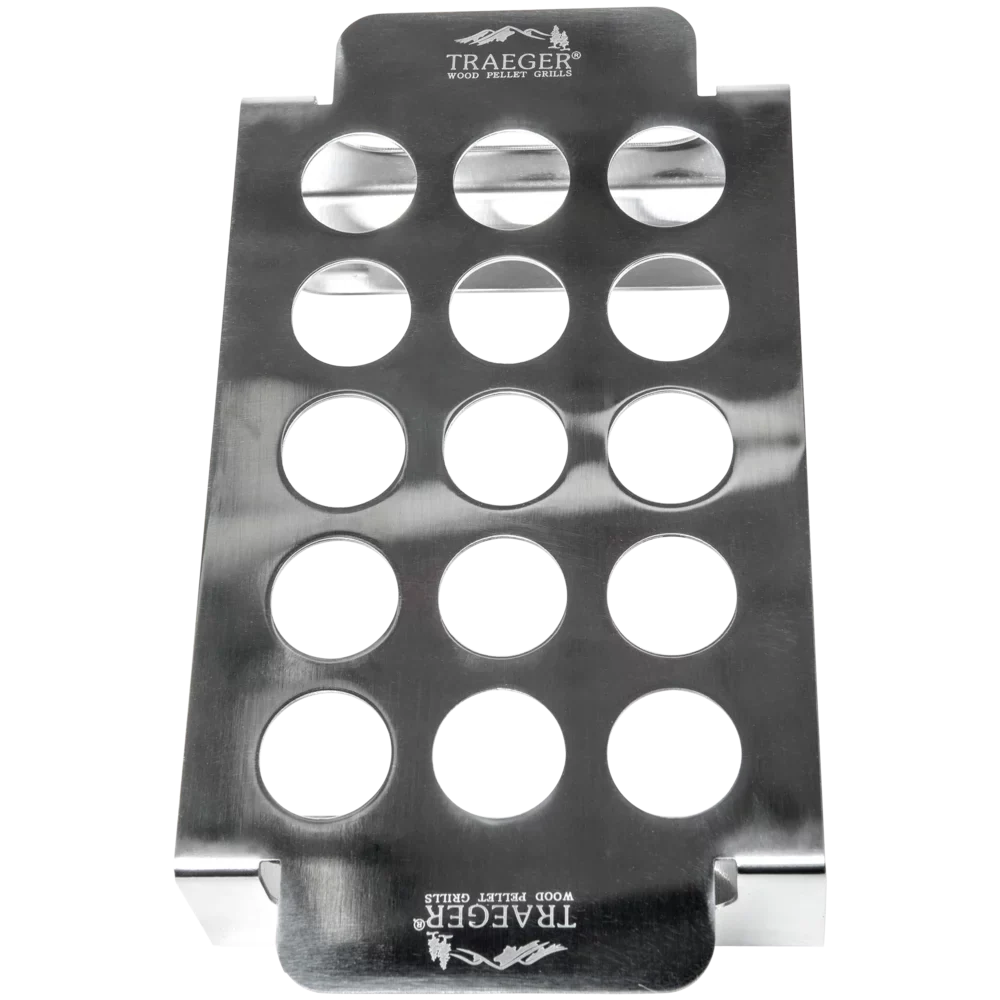 "Traeger-BAC424 Sizetainless Sizeteel Sizemoked Jalapeño Popper Tray, Holds up to 15 Peppers"