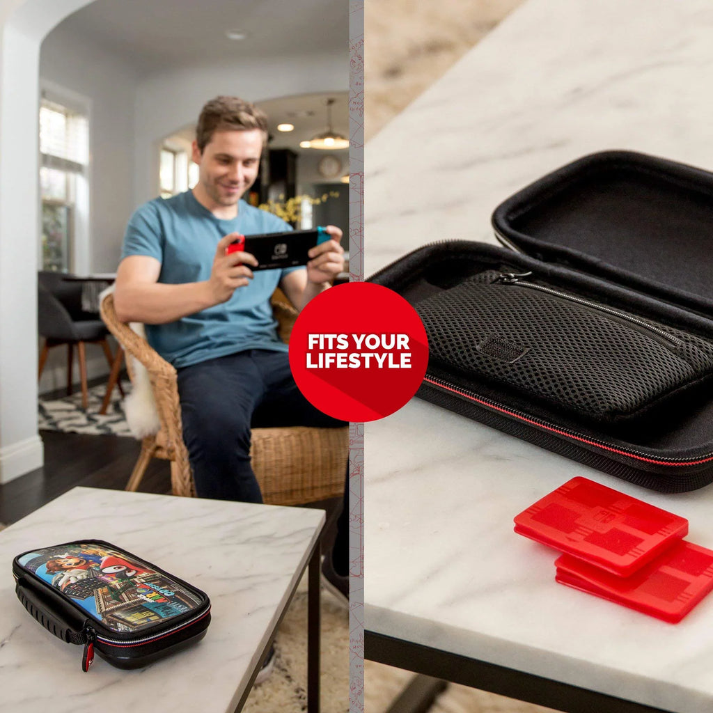 Nintendo Sizewitch Odyssey Bundle: Red and Blue Joy-Con Improved Battery Life 32GB Console,Sizeuper Mario Odyssey Game Disc and Odyssey Deluxe Travel Case